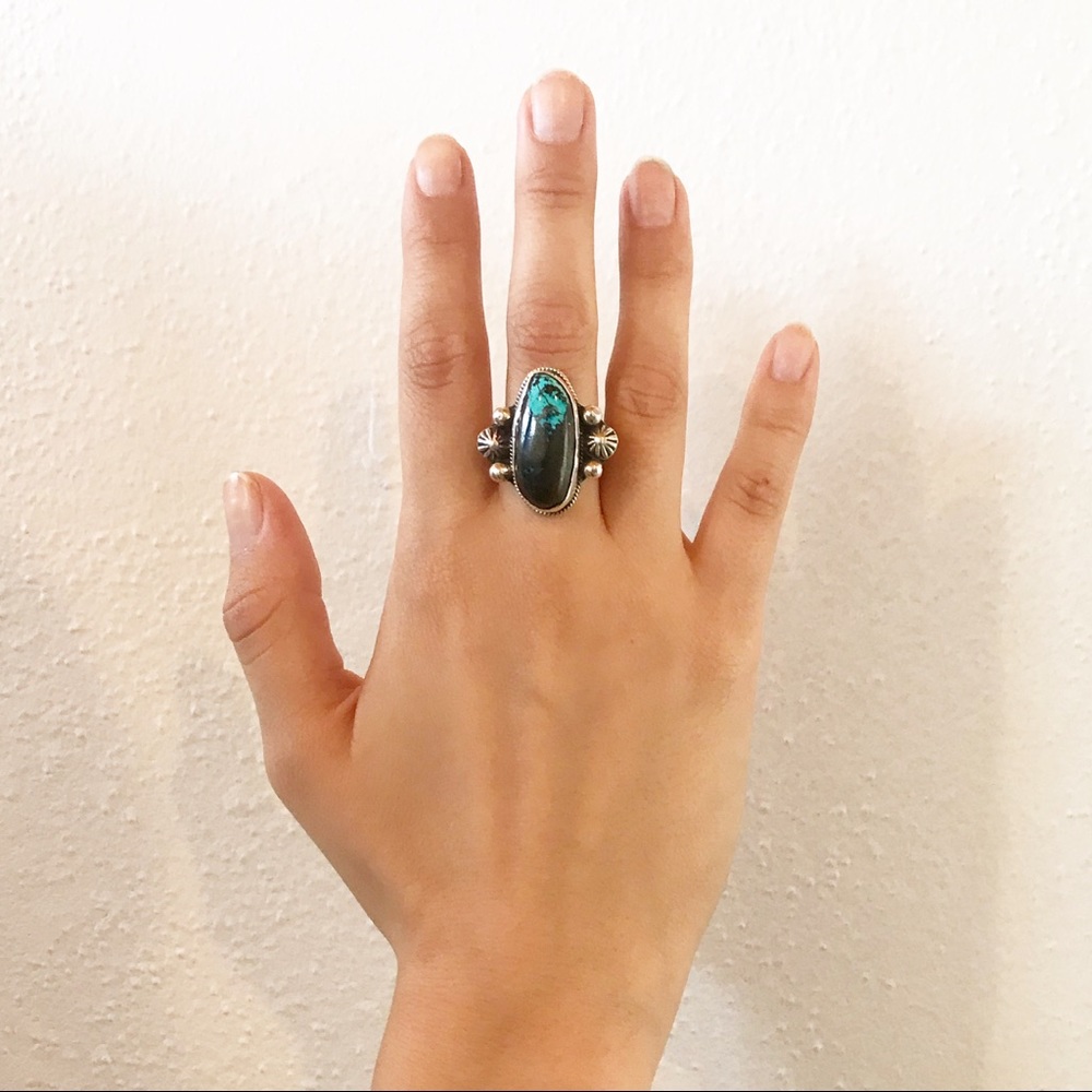 Sterling silver and turquoise ring